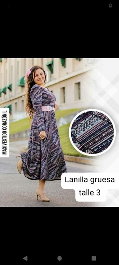 Vestido de lanilla gruesa talle 3