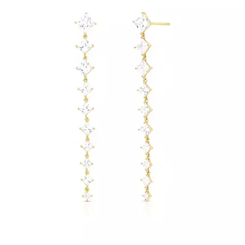 BRINCO PÊNDULO COM CRISTAIS LOSANGO