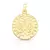 PINGENTE REDONDO MEDALHA SÃO BENTO BANHO A OURO - comprar online