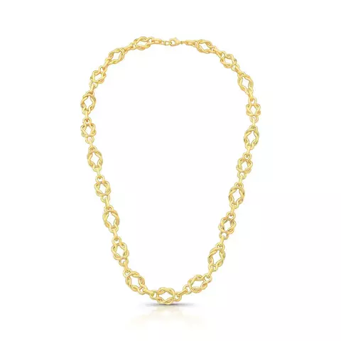 COLAR COM ELOS INTERCALADOS E TRANÇADOS