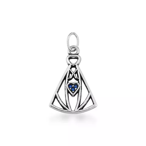 PINGENTE DE NOSSA SENHORA APARECIDA PRATA ENVELHECIDA