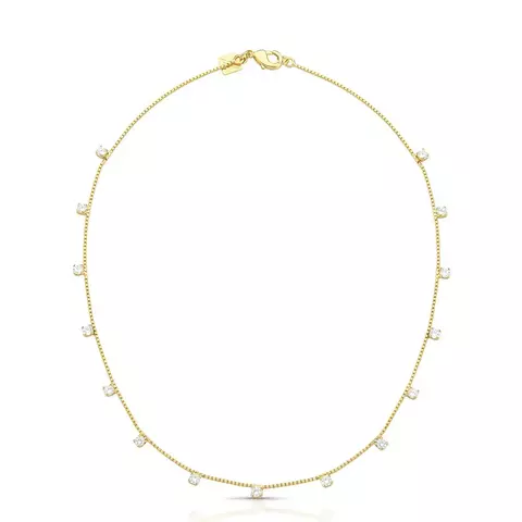 COLAR COM CRISTAIS REDONDOS DISPERSOS