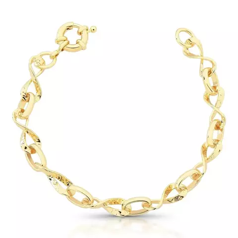 PULSEIRA COM ELOS INTERCALADOS TRANÇADO E COM FECHO BOIA