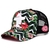 Boné Sacudido's - Floral - Preto e Branco