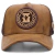 Boné Sacudido's - Zootecnia - Couro Terra Preto - Moda Country Online - Ordem Country
