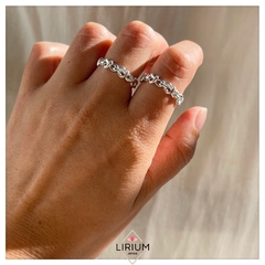 Anillo corazones entrelazados #A126