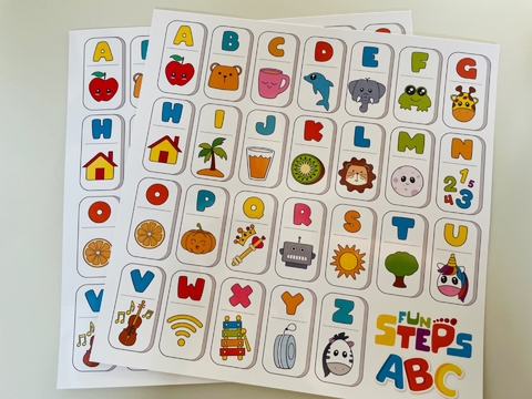Cartones ABC inglés
