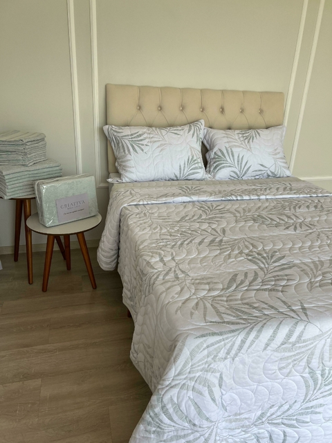 COBRE LEITO FOLHAS QUEEM 3 PÇS - comprar online