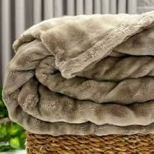MANTA CONFORTO CASAL BEGE - comprar online