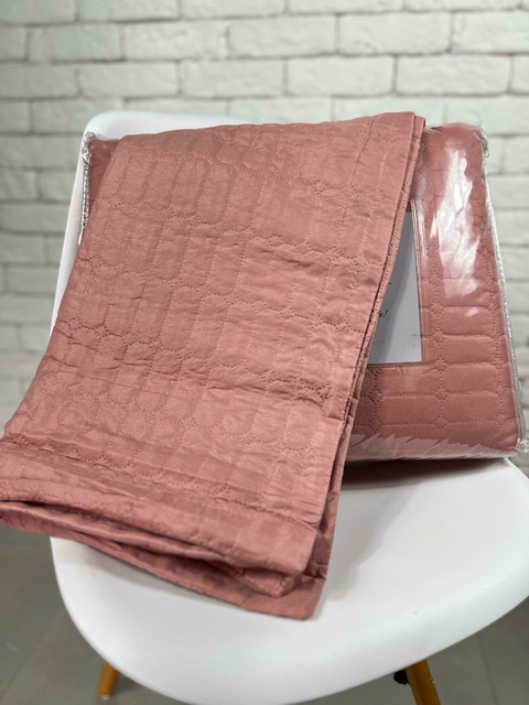 COLCHA GALERIA SUPER KING ROSA - comprar online