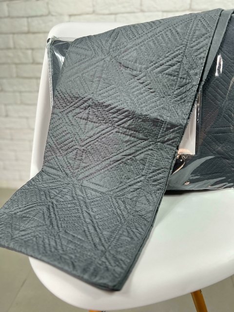 COLCHA PLAZA KING CINZA - comprar online