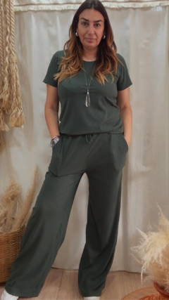 Conjunto malha canelado