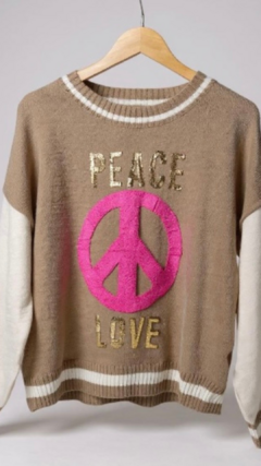 Blusa inverno Peace na internet