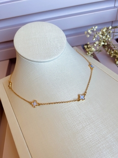 Chocker Trevo Esmaltada