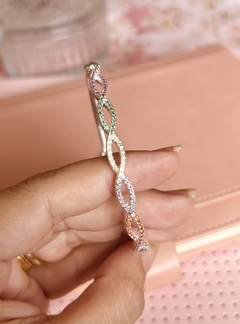 Bracelete Cravejado Colorido - Coisas da Tam - Semijoias em Fortaleza