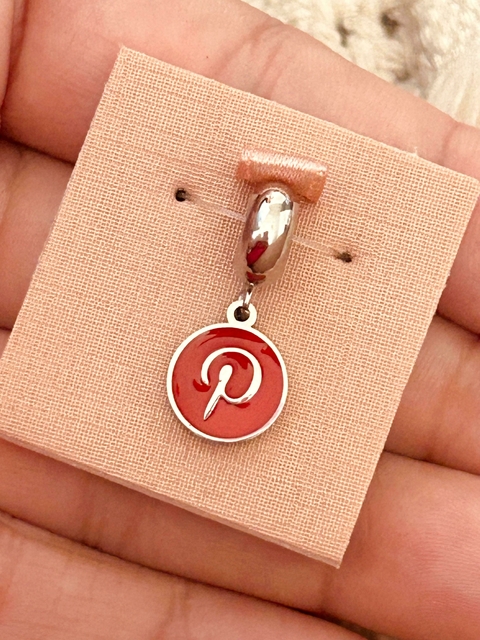 Berloque Pinterest em Aço Inox - comprar online