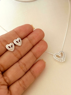 Conjunto Semijoia Borboleta Prata - comprar online