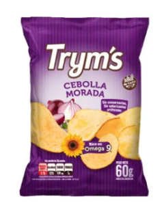 Papas fritas Trym's sabor cebolla morada 60g