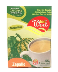 Sopa instantánea zapallo Bon Wert (5 sobres)