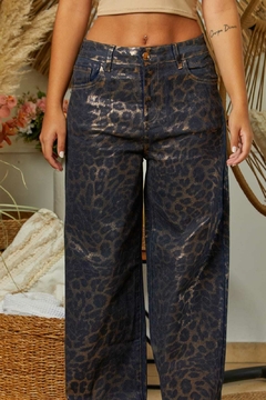 Jean flare Tec Animal print - comprar online