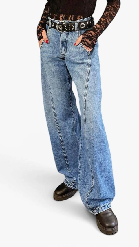 CALÇA BARREL JEANS