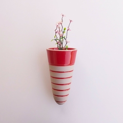 Vaso de Parede Cone - Listrado - loja online
