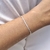 Pulseira grumet diamantada lisa na internet
