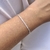 Pulseira grumet diamantada lisa
