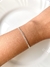 Pulseira esteira diamantada fina - comprar online