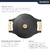 Panela Caçarola Tradição Ferro C/ Tampa e Alça 6 Litros 28cm Panela Mineira - comprar online