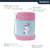 Pote Térmico Com Colher Animal Fun 320ml Papinha Viagem Criança Bebê BUBA