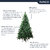 Árvore De Natal Áustria Grande Pinheiro 180cm 580 Galhos Volumosos Decoração Magizi - comprar online