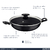 Frigideira Wok Tramontina Loreto 28cm com Tampa de Vidro e Antiaderente Starflon Max 3,3 Litros - loja online