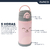 Copo Térmico Infantil Baby Criança 400ml Inox Com Canudo 5 Horas Com Tampa Parede Dupla Gumy BUBA na internet