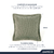Almofada Decorativa Quadrada 100% Algodão Macia Denver 45x45cm Capa com Zíper e Enchimento Karsten - loja online