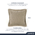 Almofada Decorativa Quadrada 100% Algodão Macia Denver 45x45cm Capa com Zíper e Enchimento Karsten - comprar online