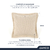Almofada Decorativa Quadrada 100% Algodão Macia Denver 45x45cm Capa com Zíper e Enchimento Karsten - loja online