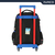Imagem do Mochila Escolar Com Rodinhas E Alça Super Mario Bros 4 Bolsos PU Com Chaveiros UP4YOU