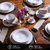Conjunto 6 Xícaras de Chá Madeleine Branco Porto Brasil - Zarco BR