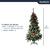 Árvore De Natal Decorada Alpina Nevada Pinheiro 150cm 400 Galhos Magizi