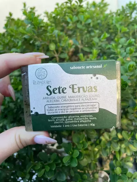 Sabonete Artesanal - Sete Ervas