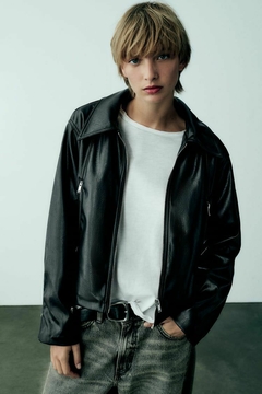 CAMPERA ECOCUERO ZARA EUROPA - comprar online
