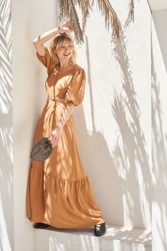 VESTIDO EMMA CAMEL - La Tiendita de Paula