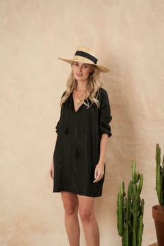 VESTIDO MEGHAN LINO FOIL