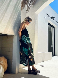 VESTIDO JOAQUINA HOJAS VERDES