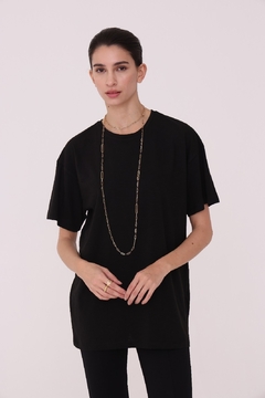 REMERA OVER COCO NEGRA