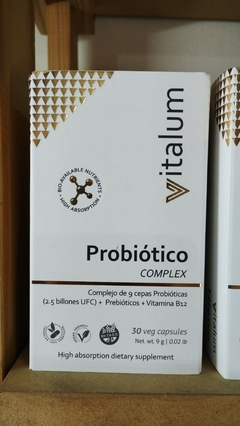 HGL Vitalum Probioticos 9 cepas Probioticas y Prebioticos y B12 Complex 30 Caps