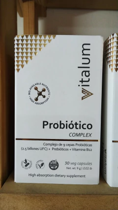 HGL Vitalum Probioticos 9 cepas Probioticas y Prebioticos y B12 Complex 30 Caps