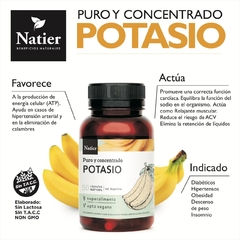 Natier Potasio 50 caps