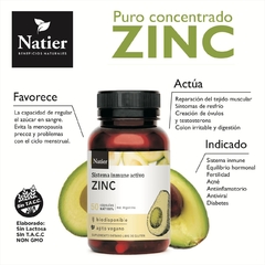 Natier Zinc Concentrado 50 Caps